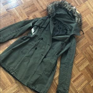 Army Green Guess Military Jacket